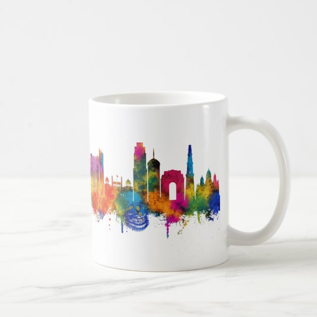 Mug Ligne d'atterrissage de l'Inde de New Delhi (Droite)
