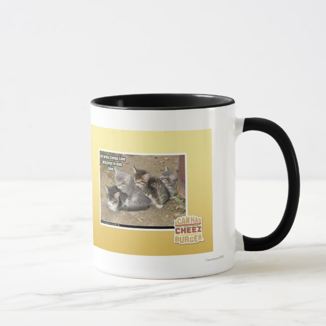 Mug Ligne de Conga de Caturday (Droite)