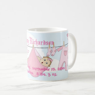 Mug Ligne de vêtements mignonette bébé fille