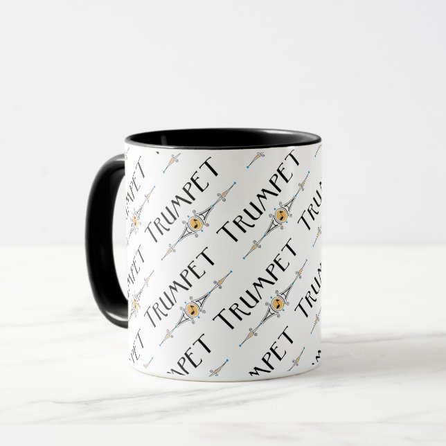 Mug Ligne décorative de trompette (Devant gauche)