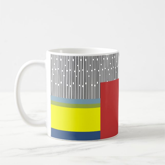 Mug Lignes Abstraites et rectangles (Gauche)