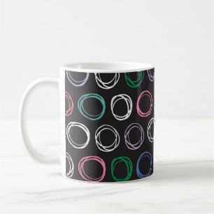 Mug Lignes brossées : dessin mains dessinées sans join
