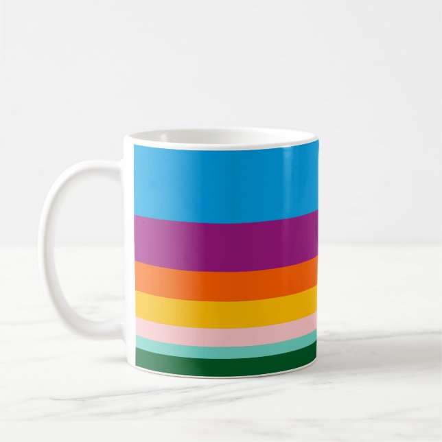 Mug Lignes colorées (Gauche)