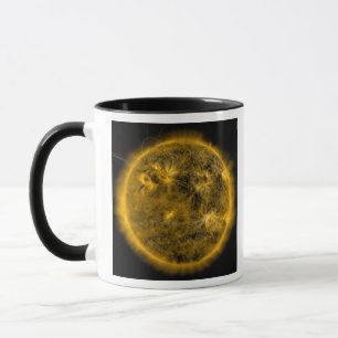 Mug Lignes de champ magnétique sur le Soleil