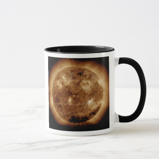 Mug Lignes de champ magnétique sur le Soleil 2 (Droite)