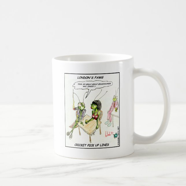 Mug Lignes de drague de cricket Cadeaux drôles T-shirt (Droite)