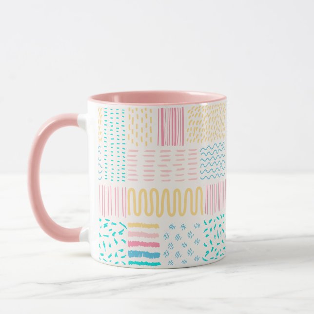 Mug Lignes de motif (Gauche)