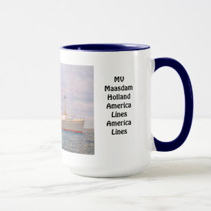 Mug Lignes de système mv Maasdam Hollande Amérique