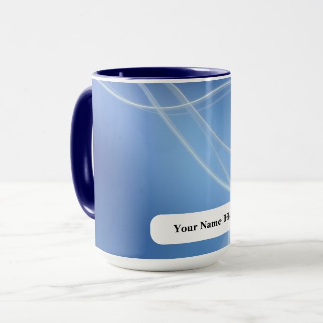 Mug Lignes de vapeur de perle glacée Dingin (Devant gauche)
