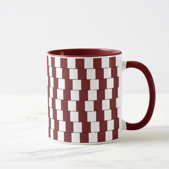 Mug Lignes déroutantes Bordeaux (Droite)