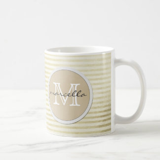 Mug lignes dorées Arrière - plan des rayures