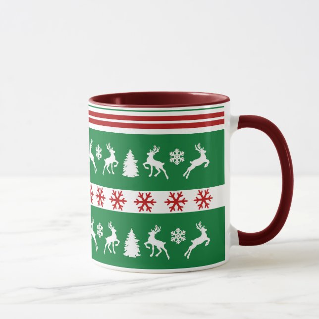 Mug Lignes Élégantes de Snowflakes (Droite)