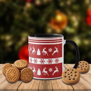 Mug Lignes Élégantes de Snowflakes