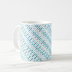 Mug Lignes et motif de points colorés