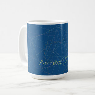 Mug Lignes géométriques élégantes studio d'architecte
