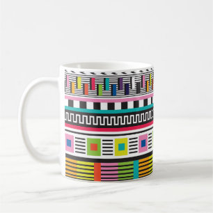 Mug Lignes Géométriques Lumineuses : Abstraites sans f