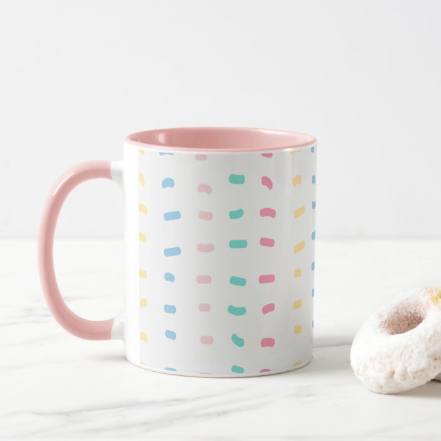 Mug Lignes motifs (Avec donut)