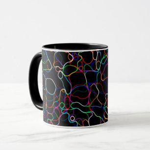 Mug Lignes multicouleurs néon