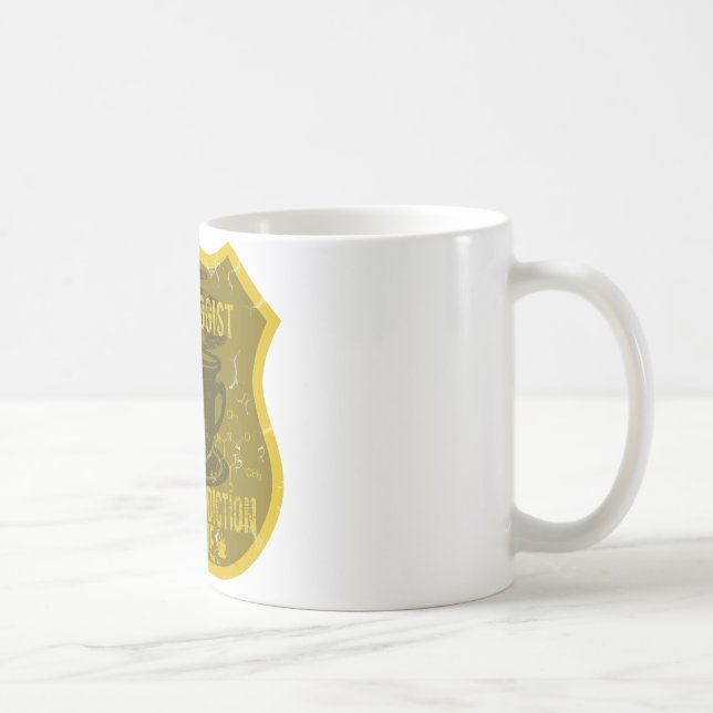 Mug Ligue de dépendance de caféine de cardiologue (Droite)