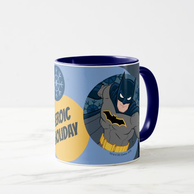 Mug Ligue de Justice Batman Holiday Bauble (Devant droit)