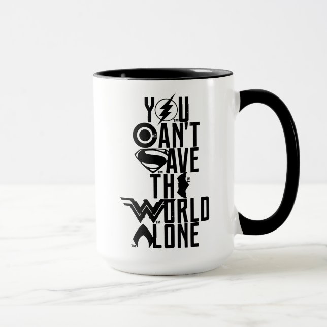 Mug Ligue de Justice | Vous ne pouvez pas sauver le mo (Droite)