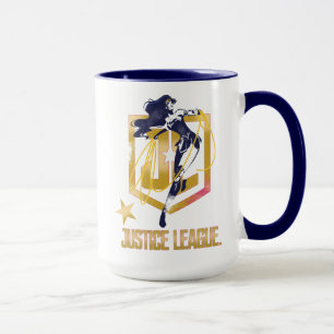 Mug Ligue de Justice   Wonder Woman JL Logo Pop Art