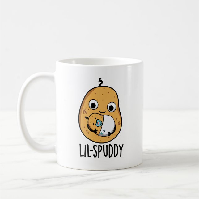 Mug Lil Spuddy Funny Potato Pun (Gauche)
