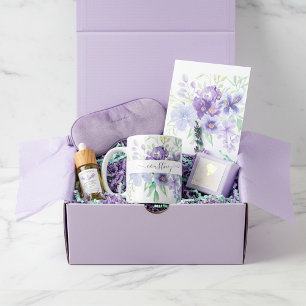 Mug Lilac aquarelle florale personnalisée