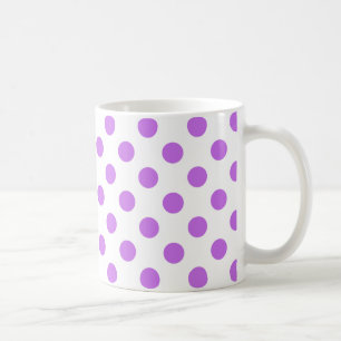 Mug Lilac et pois blancs