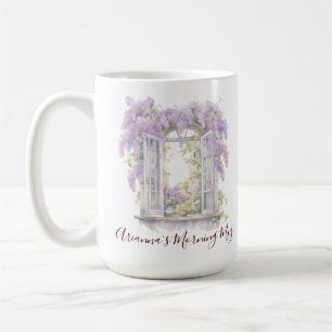 Mug Lilac Floral Country Window Cottage Garden