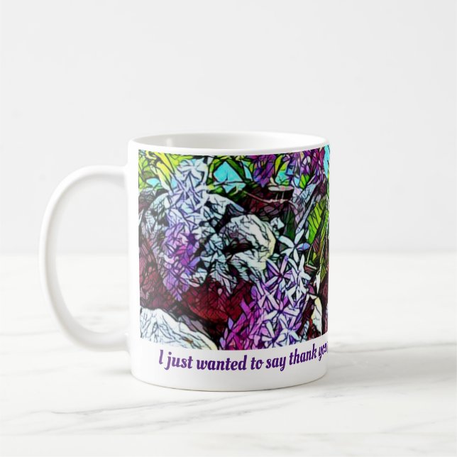 Mug Lilac flowers blooming garden (Gauche)
