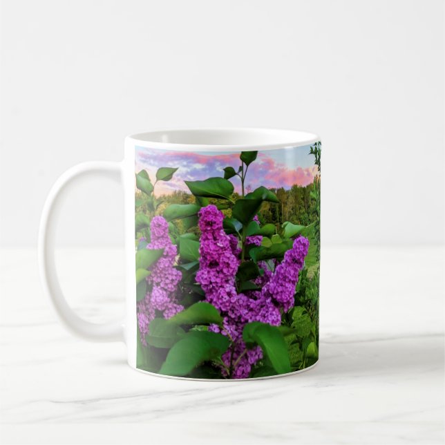 Mug Lilacs au coucher du soleil (Gauche)