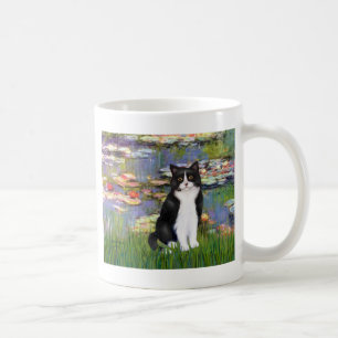 Mug Lilies 2 - Chat noir et blanc