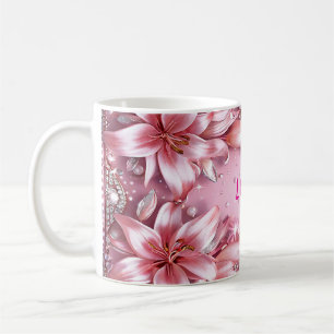 Mug Lilies roses délicates