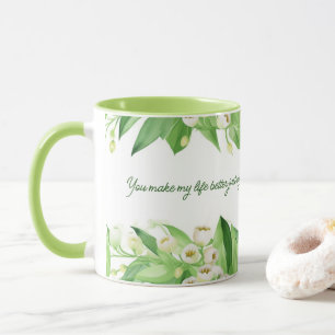 Mug Lily de la vallée FLowers   Cadeau pour maman