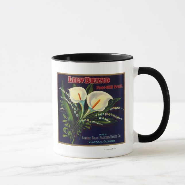 Mug Lily Orange LabelExeter, CA (Droite)