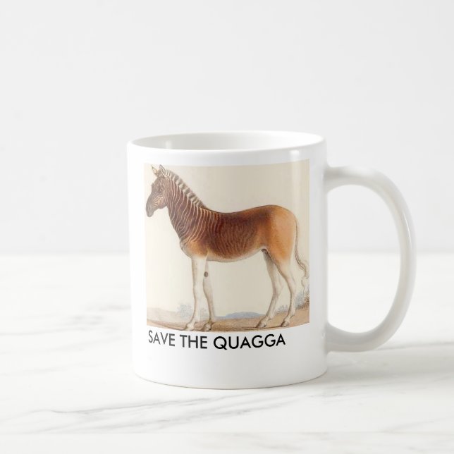 Mug l'image de quagga, SAUVENT LE QUAGGA (Droite)
