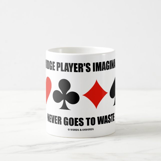 Mug L'imagination d'un joueur de bridge ne va jamais a (Centre)