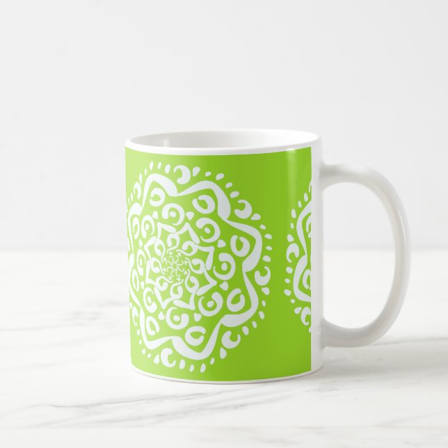 Mug Lime Mandala (Droite)