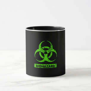 Mug Lime Neon Vert Produits Chimiques Bio-Hazard Graph