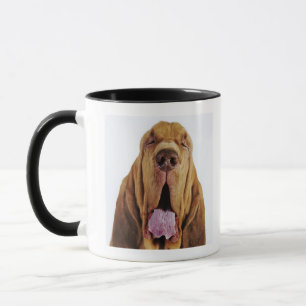 Mug Limier (chien de St Hubert) avec les yeux fermés,