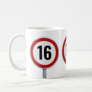Mug Limite de vitesse 16e anniversaire
