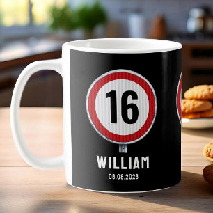 Mug Limite de vitesse 16e anniversaire