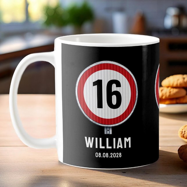 Mug Limite de vitesse 16e anniversaire (Créateur téléchargé)