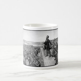Mug Lincoln faisant le discours de Gettysburg