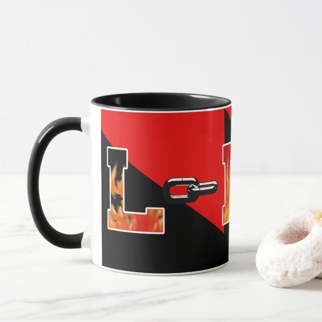 Mug Lincoln High School Liens Couleurs (Avec donut)