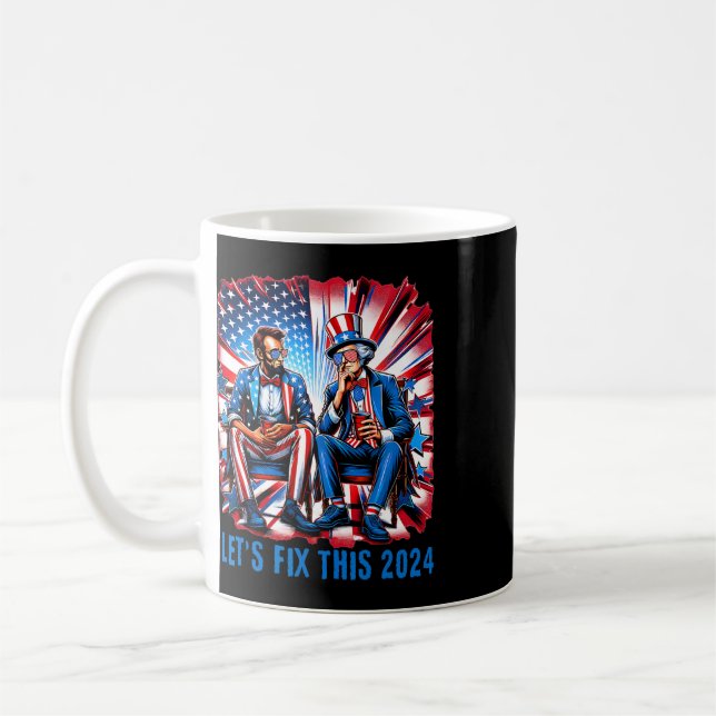 Mug Lincoln Washington États-Unis Fierté Électorale Ré (Gauche)
