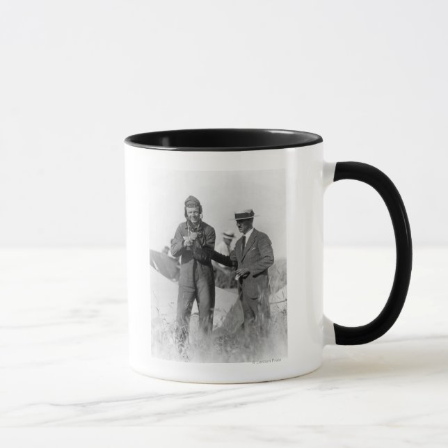 Mug Lindbergh et Wright - Avion en panne (Droite)