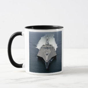 Mug L'indépendance littorale de bateau de combat