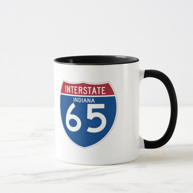 Mug L'Indiana DANS le bouclier de l'autoroute (Droite)